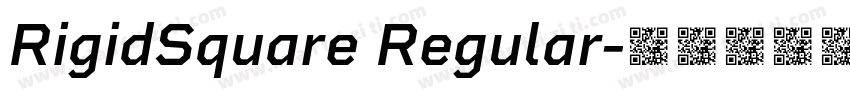 RigidSquare Regular字体转换